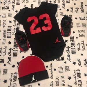 Baby Jordan Retro 12 “Flu Game” Bundle